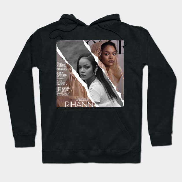 RIHANNA COLLAGE ART Hoodie by nurkaymazdesing